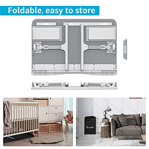 Foldable Laptop Bed Tray Desk With Extral Drawstring Bag, Klear Adjustable Laptop Bed Table With Heights And Angles, Laptop Lap Desk For Eating, Working, Writing, Gaming, Drawing With 2 Drawers(Grey) #TOP5