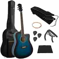 Amazon.com: 41in Acoustic Guitar - Guitar Kit with Case