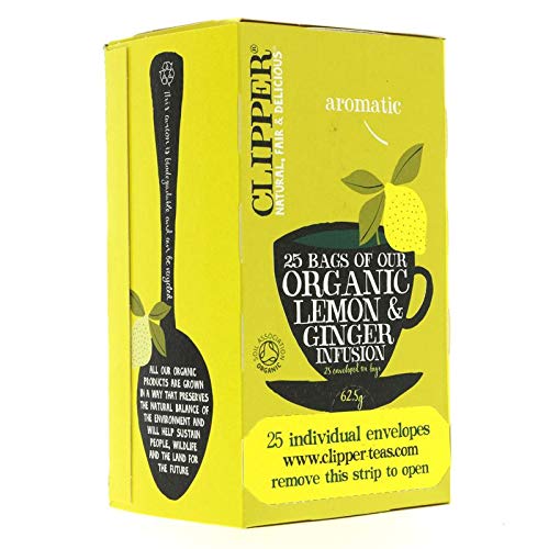 Clipper Lot de 6 sachets bio Citron et gingembre
