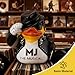 ChuangJie Michael Jackson Duck Figurine, White Glove Design with Rhinestones, Decorative Collectible, 3.14 x 2.75 x 2.75 inches