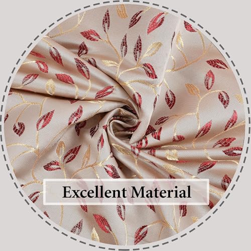 Image of FRESH FROM LOOM Grommet 80% Black out Curtains for Door 9 Feet|Big Window Curtain Premium Polyester Weaved Parda|Modern Parde for Living Room Bedroom|Jacquard Screens(Set of 3,Maroon)