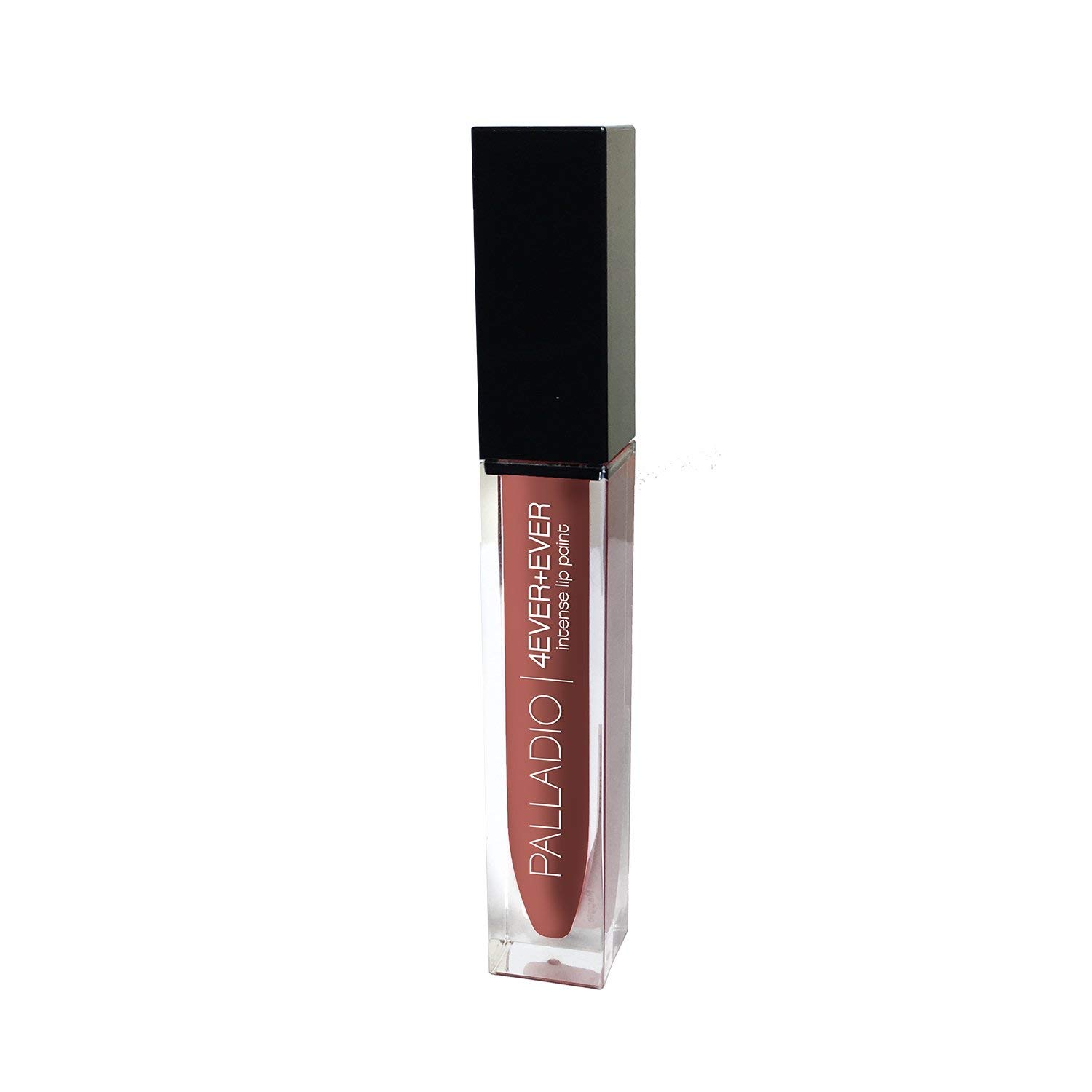 Palladio4 Ever + Ever Intense Lip Paint, Liquid Lipstick, High Pigmented Lip Gloss, High Shine Vinyl Finish, Rich Color Coverage, Moisturizes Lips, Doe Foot Wand Applicator, Devotion