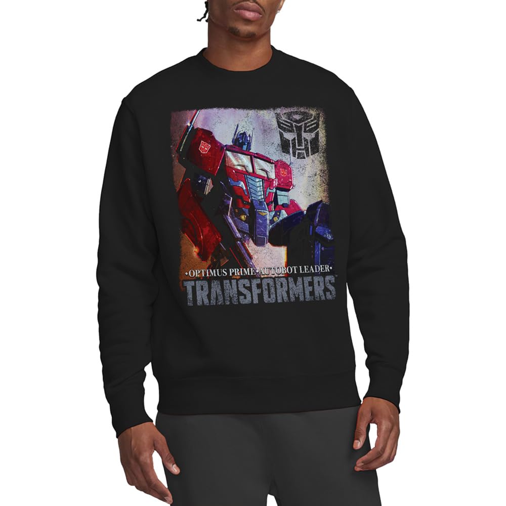 Transformers Generations Optimus Prime Comic Cover Unisex Sweatshirt, Black, Medium