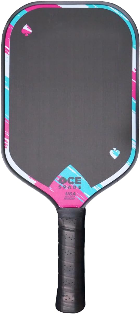 ACE Pickleball Spade – Premium Carbon Fiber Pickleball Paddle with Honeycomb Core – USAPA Approved, Professional Racket for Spin and Control – Non-Slip Grip Texture