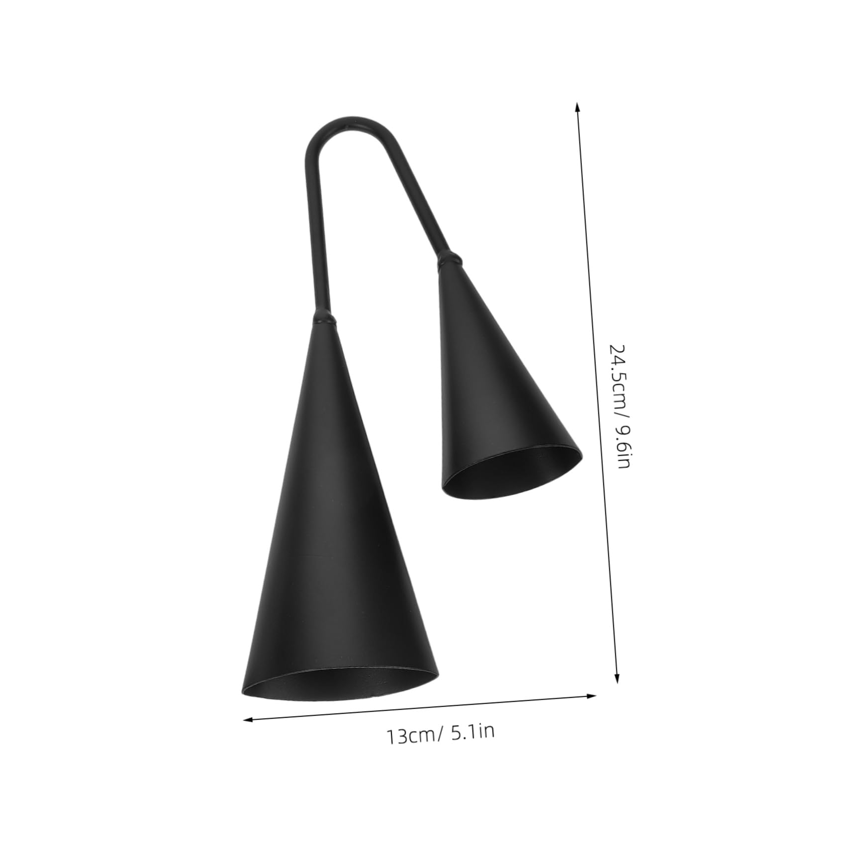 Levemolo 2-in-1 Percussion Instrument Stick Double Trumpet Two-tone Bell Bell Lightweight Portable Double Cowbell for Boys and Girls