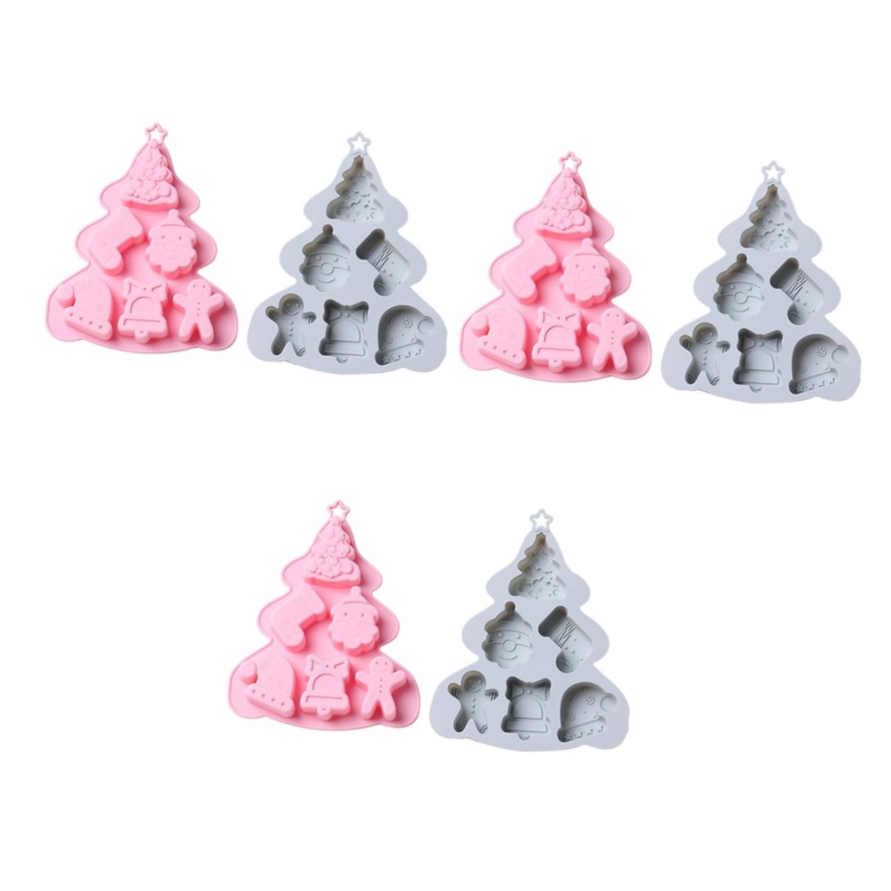 MAGICLULU 6stücke Weihnachtsbaum Kuchenform Mit Löchern Kreative Backform Für -kuchen Für Weihnachtsfeiern Familienfeiern Und Festliche Anlässe
