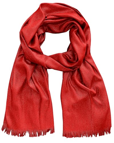 ZSUN Sciarpa Invernale da Donna in Viscosa Lana, Classica e Morbida, cod. 2203 (2203-Rosso)