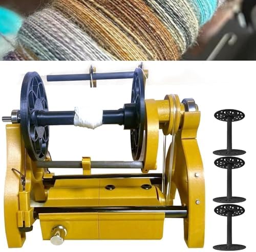 Compact Electric Wool Spinner | 12V Yarn Wheel Machine | 4oz Fiber Capacity | Adjustable Speed 0-800RPM | Ideal for Knitting & Weaving Projects
