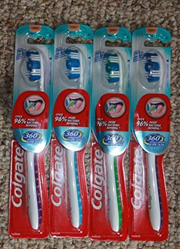 COLGATE 360 FULL HEAD T-BRUSH, 6 pack