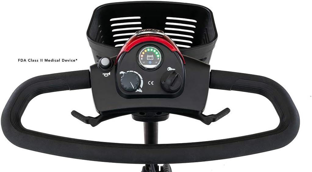 Pride Go-Go Elite Traveller 3-Wheel Scooter 18 Ah Battery w/ Avail Ext Warr : Health & Household