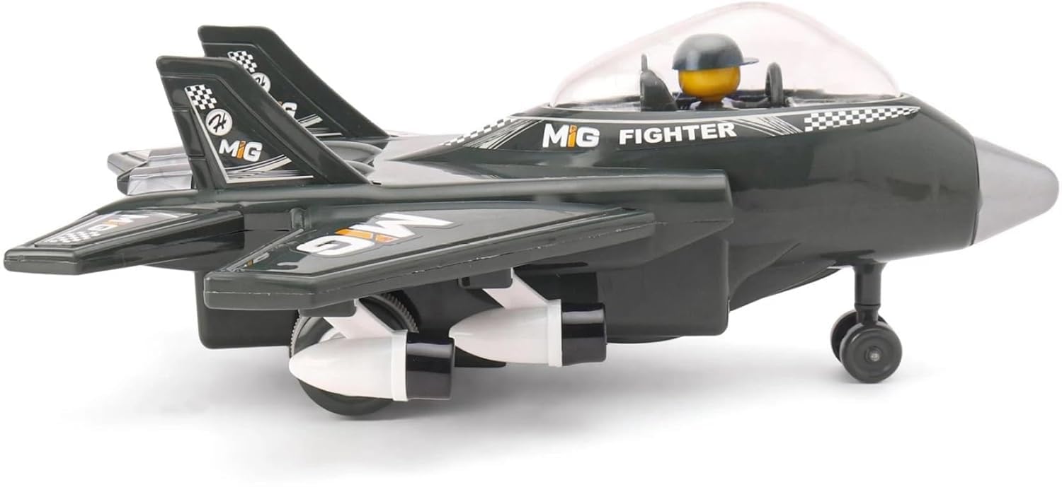 Friction Powered Aeroplan Plastic Plane Unbreakable Big Size Airbus Pull Along Pull Back Kids/Toddlers | Toy Plane for Kids | Friction Toys for Kids - Pack of 1 Multicolor