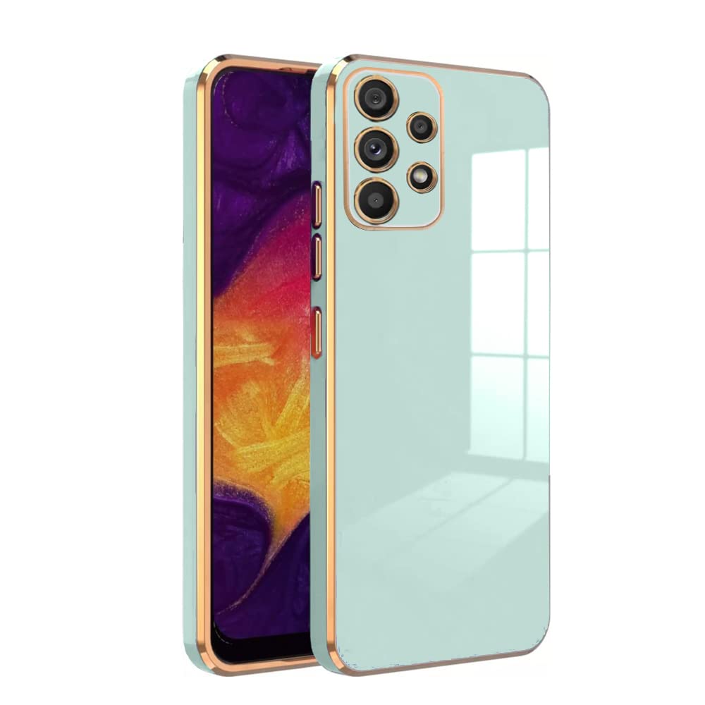 KARWAN®️ Luxury 6D Chrome Back Cover Case Compatible for Samsung Galaxy A13 4G |Slim Shockproof Soft TPU | Raised Lips Protection | Camera Protection | Stylish Back Case and Cover |-Mint (B0BSV5ZJBB) Amazon Price History, Amazon Price Tracker