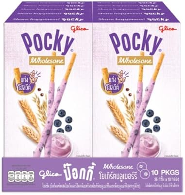 Pocky Wholesom Blueberry Yoghurt 36g.(pack of 10) by Glico
