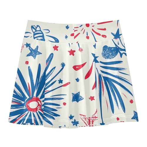 Girls Athletic Skirts with Built in Shorts Flowy Girl Golf Skirt Skort Kids with Pockets2