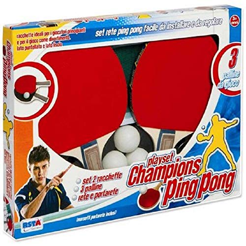 Ping Pong per Esterno,Pieghevole,Rete 2 Racchette 3 Palline,Alluminio MDF,67,5x151x67,5 cm,blu/rosso, Relaxdays | Leroy Merlin