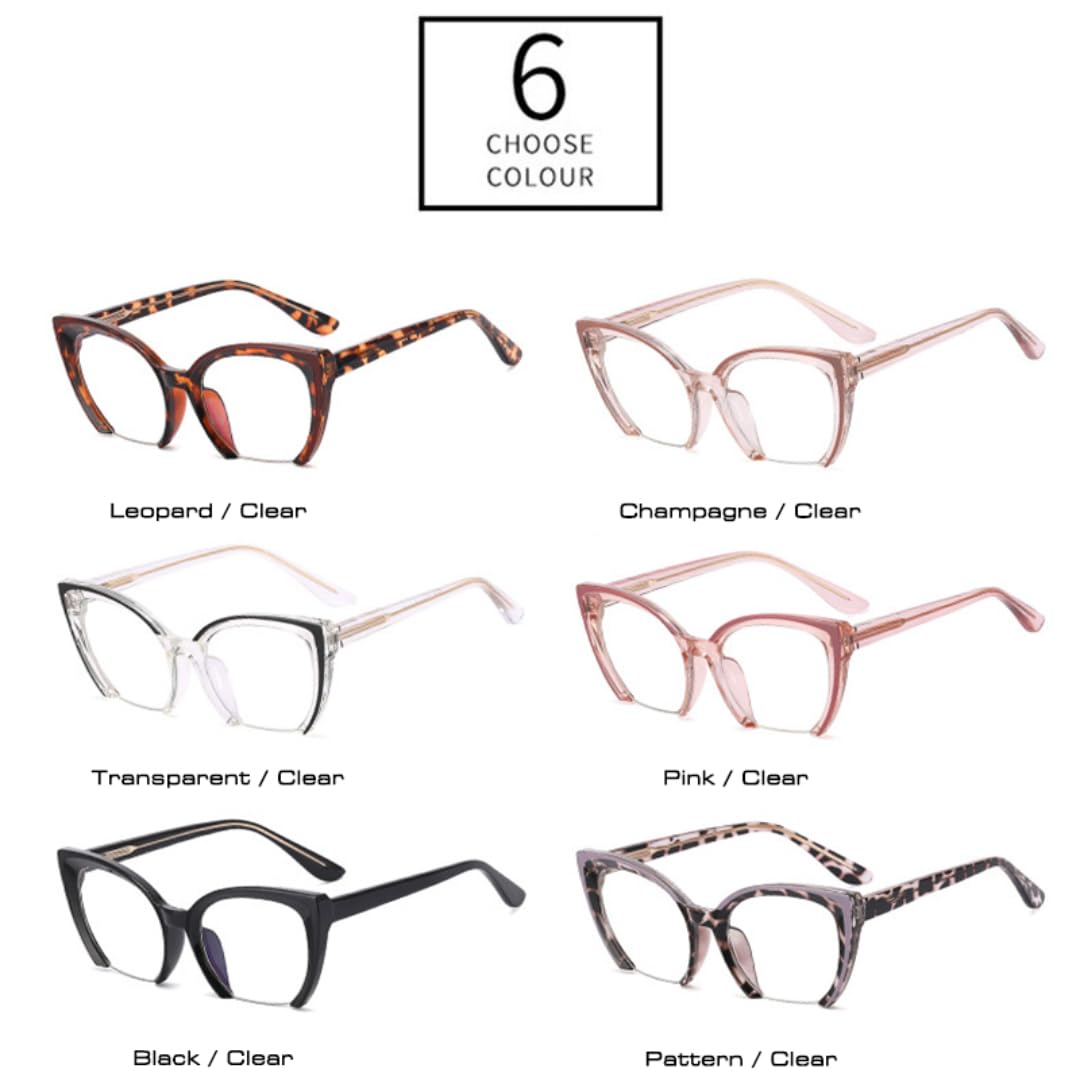 Montature per occhiali da sole retrò Cat Eye da donna, semi-senza montatura, montature per occhiali da uomo alla moda