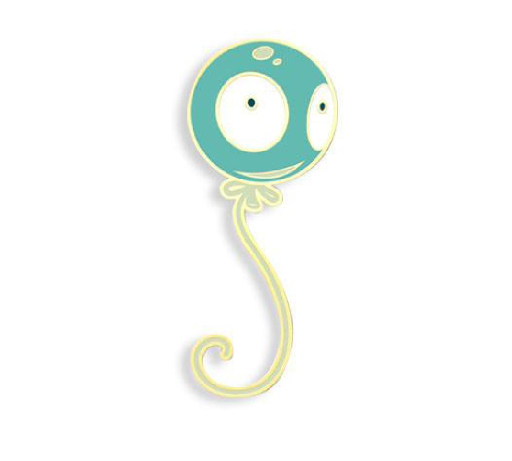 Mr. Wiggles by Tara McPherson Hard Enamel Rose Gold Plated Lapel Pin Yesterdays Co