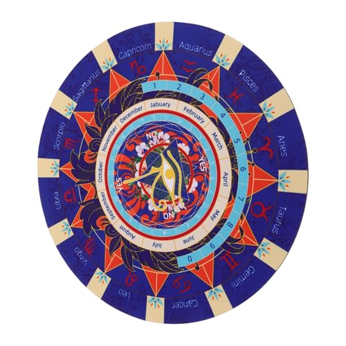 BESTonZON Tablero De Péndulo De Goma Esterilla De Adivinación Símbolos Zodiacales Ideal para Supply De Altar