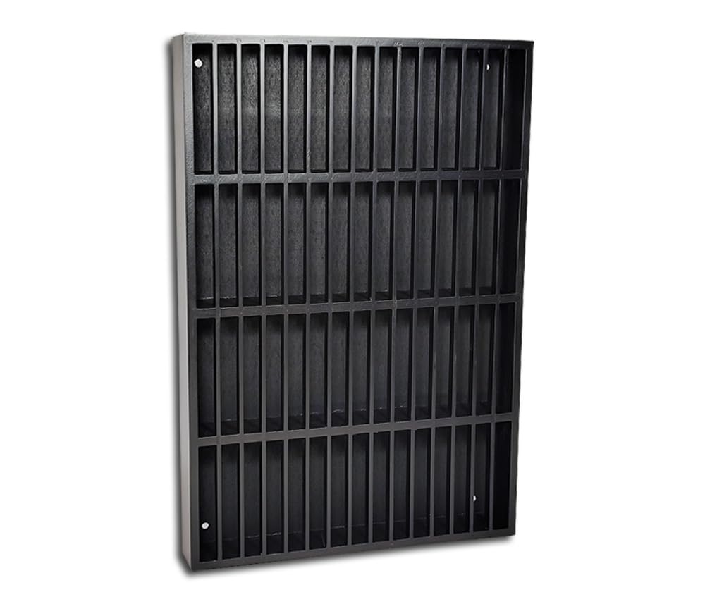 Protected Musikkassetten Holzregal Deluxe schwarz
