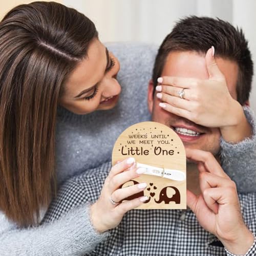 Image of FREEBLOSS Pregnancy Announcements Lovable Elephant Print Baby Announcements Board Soon to Be Mom & Dad Ways to Announce Pregnancy Pregnancy Announcement for First Time Dad, HOME-FB0009-14-US35