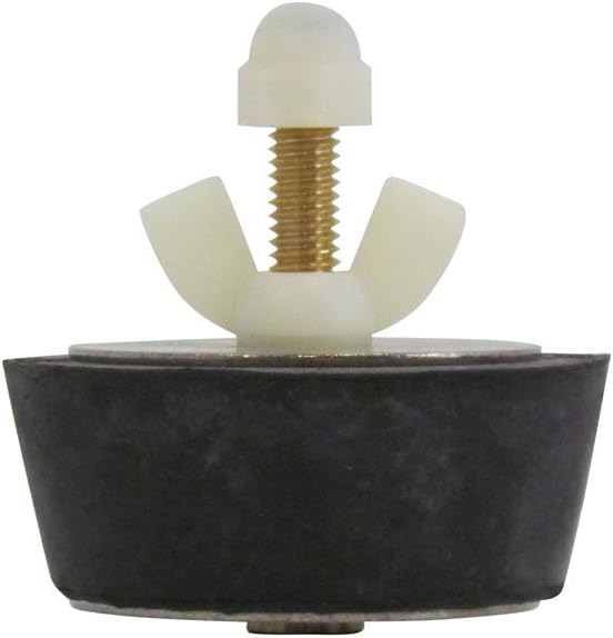 Rubber Plug with Valve for 2 Inch Fitting, with Blow Thru Valve