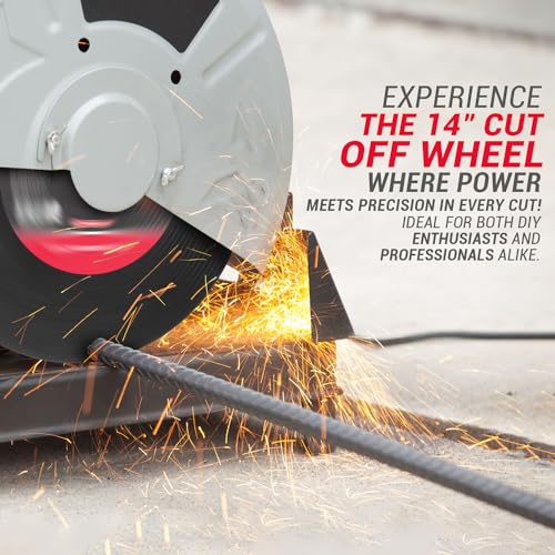 PROMAKER 5 Pack, 14 inch Cut Off Wheel, Chop Saw Blades 14 inch Metal, 14 Metal Cutting Blade for Metal, Chop Saw Wheel, 14 in x 3/32 in x 1 in - Thumbnail 5