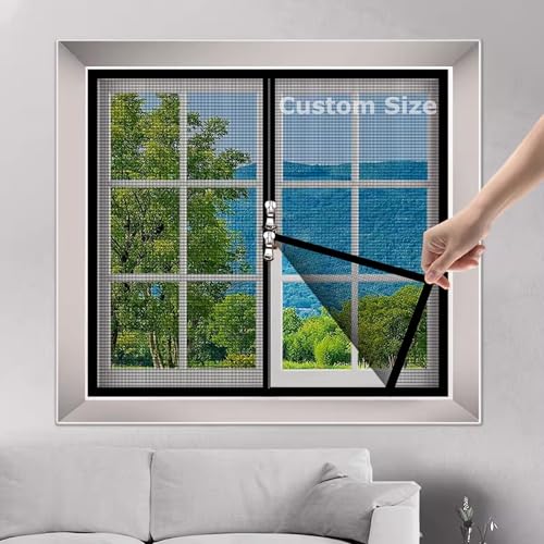DUOLEH Custom Size Window Fly Screen Insect Mesh Window Screen Mesh
