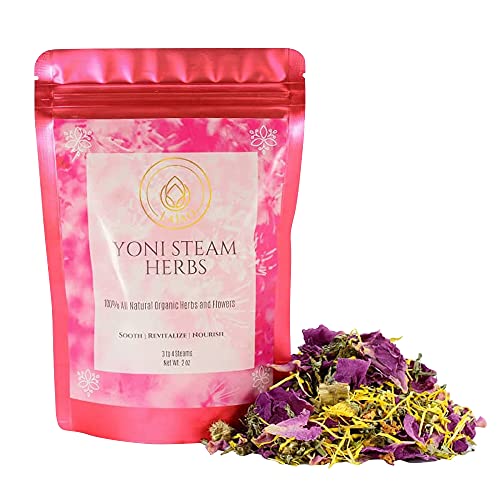 LaJao Yoni Steaming Herbs for V Steam, Herbal Steaming for Women, 2 Ounce 2-4 Steams Vaginal Steam Home Spa, Natural 100% Organic Herbal Blend for Menstrual Cycle Menopause Fertility V Detox Steam