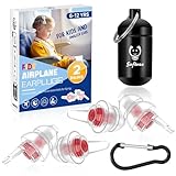 Softvox Kids Earplugs (6-12 yrs) – Pressure Relief Airplane Ear Protection for Children Adults with Small Ear Canals, Reusable Noise Sensitivity Ear Plugs for Home, School, Playtime & Beyond– 25dB