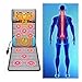 YXIAOL Tapis Massage Complet Corps Confortables avec Matelas Chauffant Dos, Coussin Matelas Massage Vibrant 9 Modes avec 20 Têtes Au Cou, Soulageant Les Douleurs Lombaires Jambes,Gray