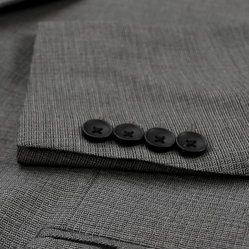 Haggar Men's JMH Premium Stretch Slim Fit Suit Separates - Pants &amp; Jackets Graphite Grid 36 - image 3