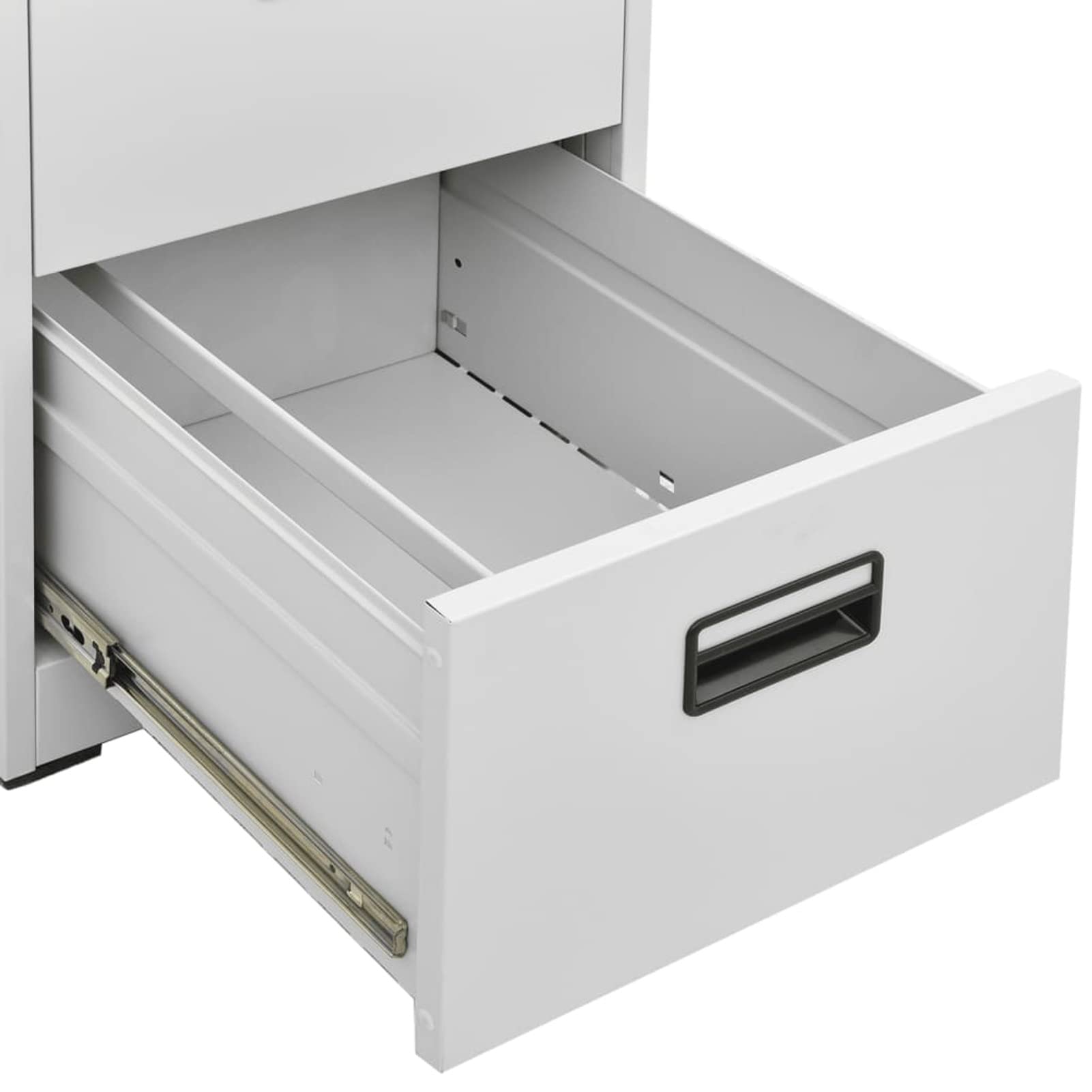 LAPOOH Schedario Grigio Chiaro 46x62x72,5 cm in Acciaio,Schedario,Schedario da Ufficio,Mobiletto per Documenti(SPU:336271)