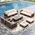 PHI VILLA 12 Seat Patio Furniture Set Outdoor Large 12 Pieces Wicker Conversation Sofa with Cushioned 2 x Single Rattan Sofa, 4 x Armrest Chair, 4 x Ottoman and 2 x Armless Chair, Beige