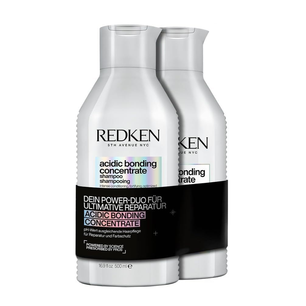 Redken XL Pflegeset für Schutz vor Farbverlust, Konzentrierte All-In-One Formel, Für mehr Glanz und Geschmeidigkeit, Acidic Bonding Concentrate Shampoo 500 ml & Conditioner 500 ml