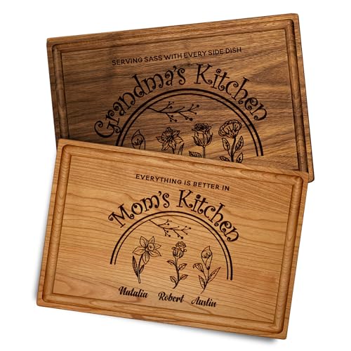 Tabla de cortar rectangular de madera personalizada miniatura 1