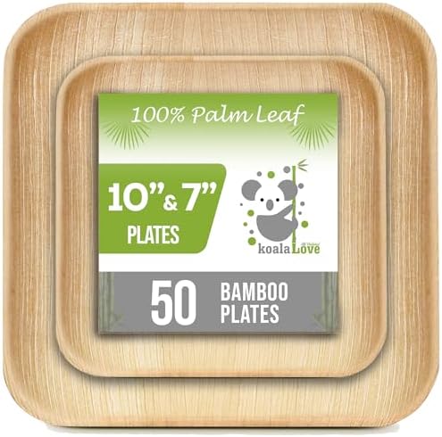 Palm Leaf Plates Bamboo...