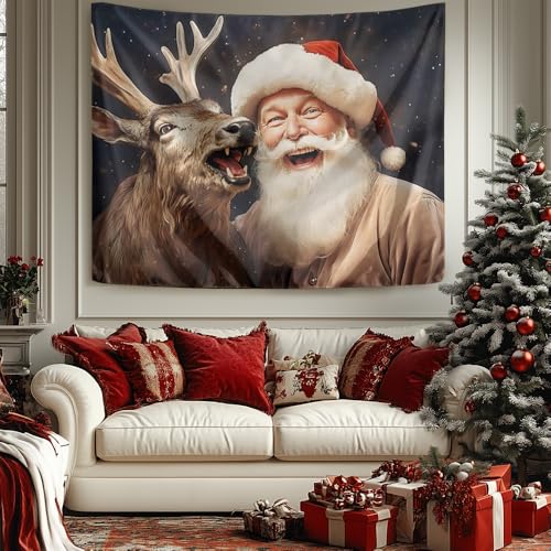Arbre de Noël à suspendre en coton pour décorer un mur sans encombrer - 3