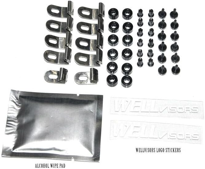 WellVisors Window Visors Wind Deflectors Compatible with Toyota RAV4 1996-2000 Premium Series Rain Guards 3-847TY011