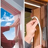 Dichtungsband für Türen,Adkwse Türen Dichtung D-Profil Gummidichtung Fensterspalten Gegen kalte Zugluft, Lärm  (2 Rollen insgesamt 16 Meter) - 6
