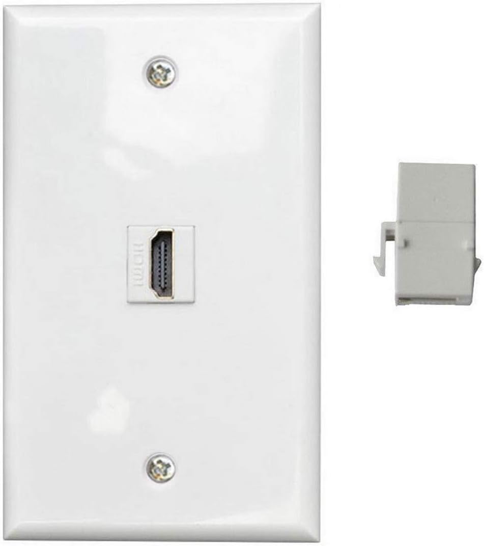 HDMI Wall Plate HDMI Receptacle Outlets Wall Plates Panel Supports (Size 4.5in x 2