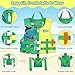 MoKo Swimming Vest for Kids 46-77 lbs, Clearance Children Swim Vests Water Activity Equipment Cute Pattern Watersports Swimming Device for Toddlers Boys Girls, L Size, Yellow & Green Dinosaur