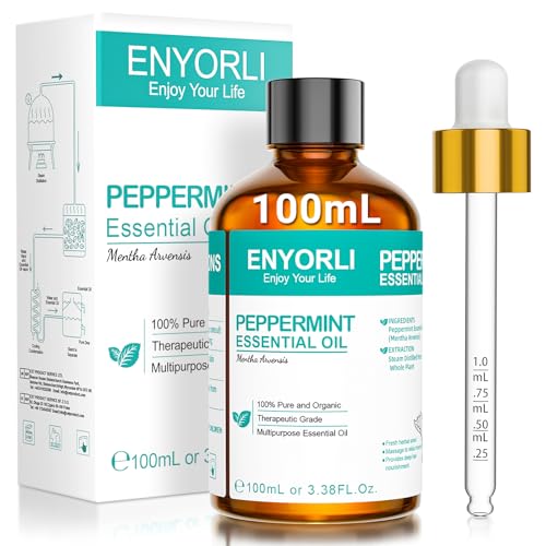 ENYORLI Aceite Esencial de Menta 100ml 100% Puro