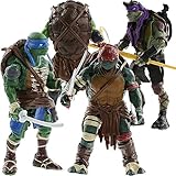 Este juego de juguetes ninja de tortuga es un buen regalo para cumpleaños, Navidad, fiestas temáticas u otras vacaciones. También se puede utilizar como decoración para tartas.