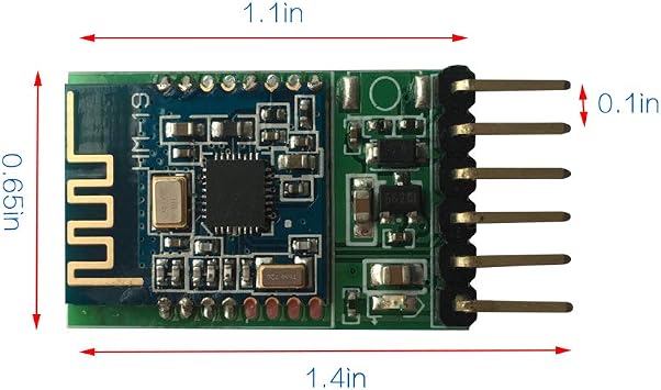DSD TECH HM-19 Bluetooth 5.0 BLE Module with CC2640R2F Compatible for DIY