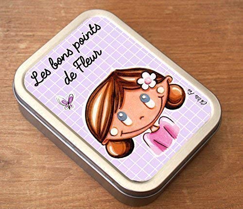 Boîte à bons points - Boîte à images personnalisée - Modèle FLEUR