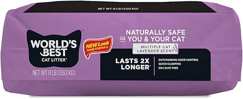 Miniatura 9 de WORLD'S BEST CAT LITTER Múltiples gatos perfumados lavanda 8 libras