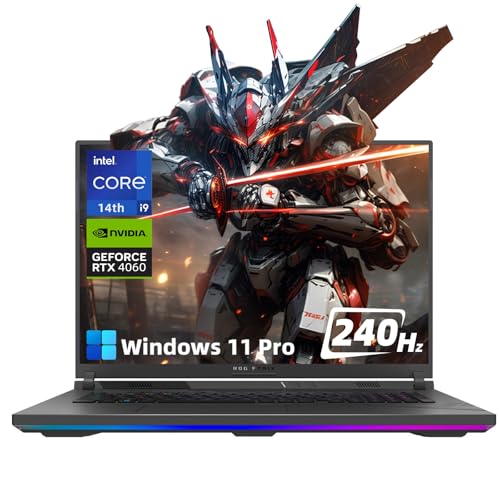 Image of ASUS ROG Strix G18 2024-18 inch 2.5K 240Hz Gaming Laptop, Intel 24-Core i9-14900HX, NVIDIA GeForce RTX 4060, 32GB DDR5, 1TB SSD, RGB Backlit Keyboard, WiFi6E, Windows 11 Pro & Lifetime Microsoft Office