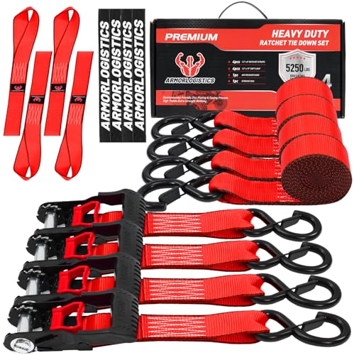 Image of Motorcycle Tie Down Straps with Soft Loop Tie Downs