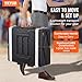 VEVOR 4U Rack Case, Standard 19 in Depth, Server Rack Cabinet with ABS Construction Handle Heavy-Duty Twist Butterfly Latches, Detachable Front & Back Panels, for Amps, Mixers, Microphone Receivers