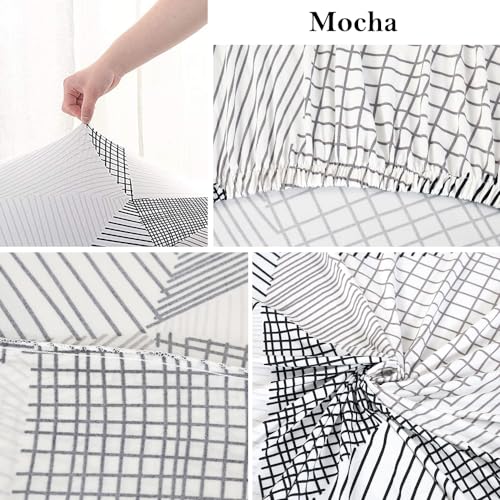 Hggzeg Stretch Sofa Cover, High Elastic Fabric 1 2 3 Seater Couch Slipcover, Washable Printed Pattern Loveseat Settee - Image 3
